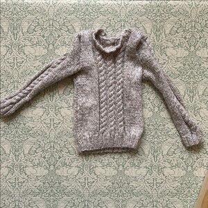 Handmade cable knit sweater